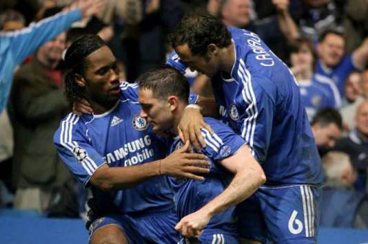 Drogba, Lampard and Carvalho - Chelsea