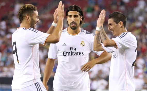 Karim Benzema, Sami Khedira, Angel Di Maria - Real Madrid vs Galaxy