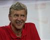 Arsenal boss Arsene Wenger smiling