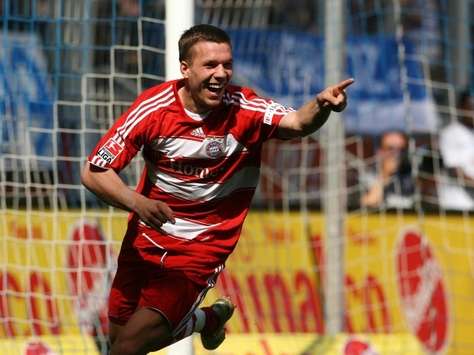 Bundesliga: MSV Duisburg - Bayern Munich, Lukas Podolski (firo)