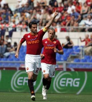 Panucci esulta dopo il goal (Foto Grazia Neri)