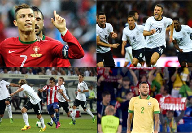 گزارش تصویری: گلچینی از بازیهای دوستانه سرتاسر دنیا