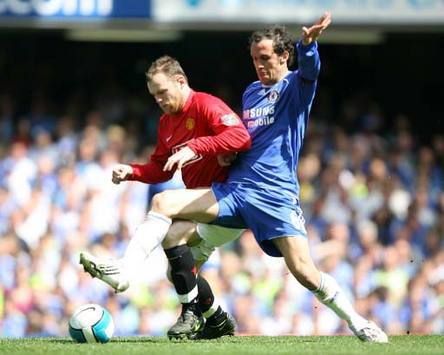 Ricardo Carvalho - Wayne Rooney, Chelsea - Manchester United (PA)
