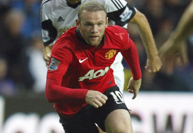 Wayne Rooney ketika beraksi menghadapi Swansea