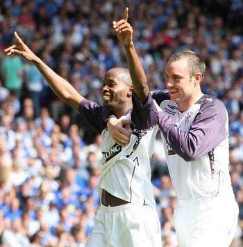 Scottish Cup Final :DaMarcus Beasley and Kris Boyd , Queen Of The South - Rangers (PA)