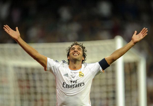 Raul scores on Real Madrid return