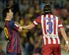 Lionel Messi, Filipe Luis, Barcelona v Atlético de Madrid - Supercopa española