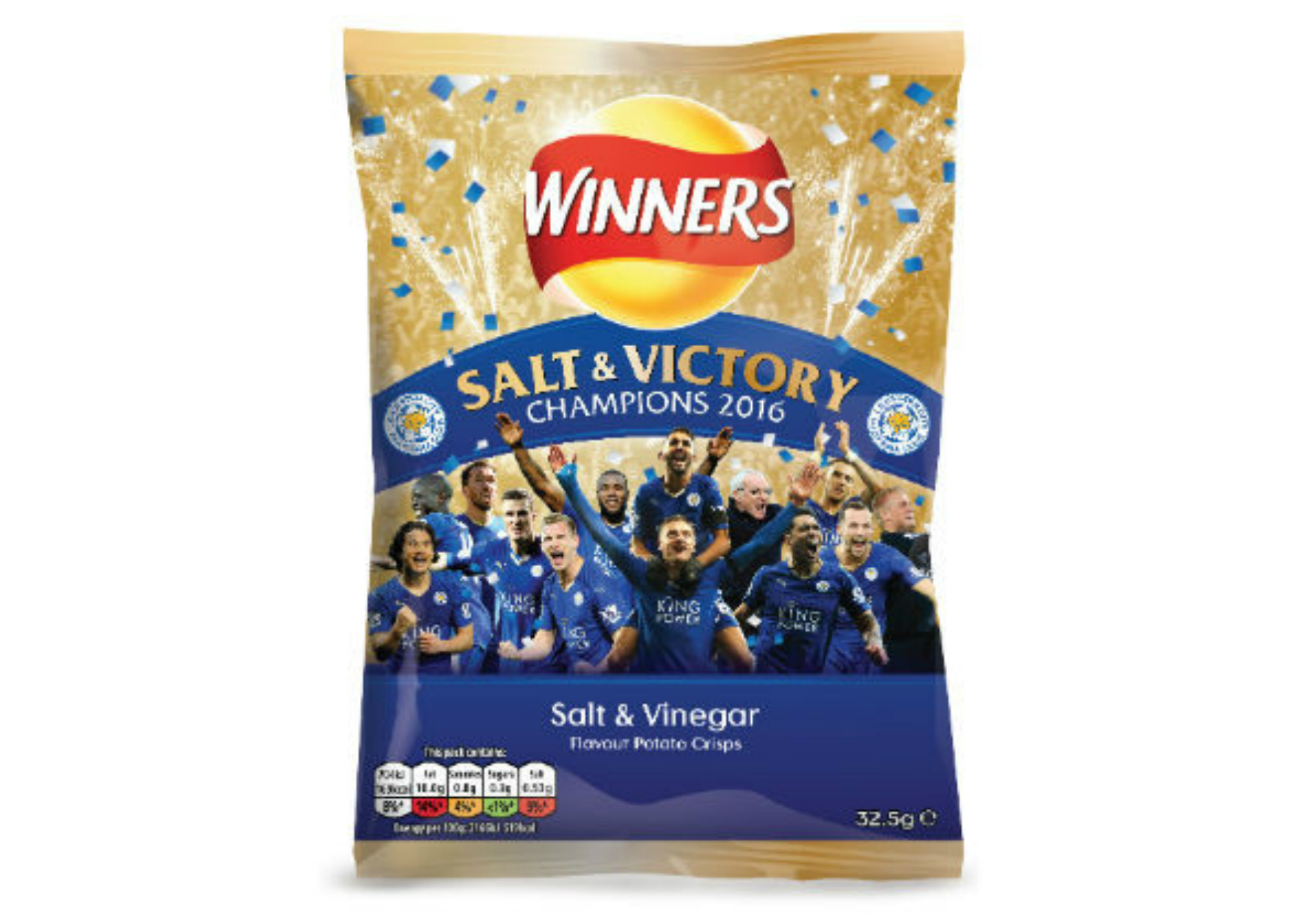 Walkers launches 'Salt & Victory' chips after Leicester title win