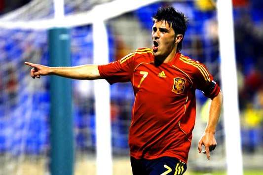 David Villa - Spain-Peru (Marca)
