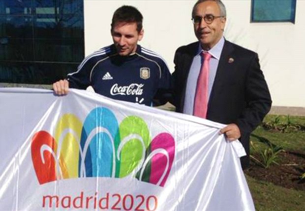 مسی: از میزبانی مادرید درالمپیک 2020 حمایت می کنم