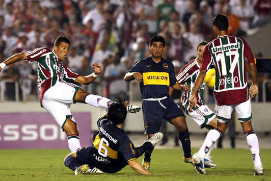 Washington-Caceres-Ibarra-Cicero - Fluminense-Boca Juniors (Mexsport)