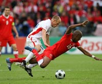 Euro 08: Fernandes Gelson - David Jarolim, Switzerland- Czech Republic (PA)
