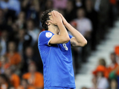 Luca Toni, Italy-Netherlands (Foto Grazia Neri)