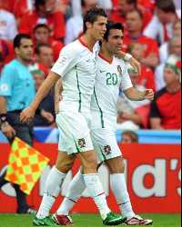 Euro 08: Cristiano Ronaldo and Deco , Czech Republic - Portugal (PA)