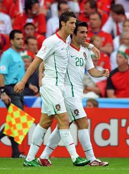 Euro 08: Cristiano Ronaldo and Deco , Czech Republic - Portugal (PA)