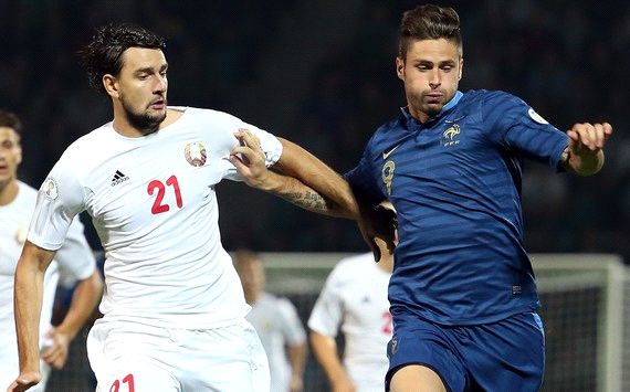 WCQ 2013 : Egor Filipenko vs Olivier Giroud (Belarus vs France)