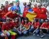 Aficionados de Italia y España, antes del partido de cuartos en Viena (Goal.com)