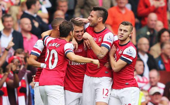 Aaron Ramsey,Arsenal v Stoke City - Premier League