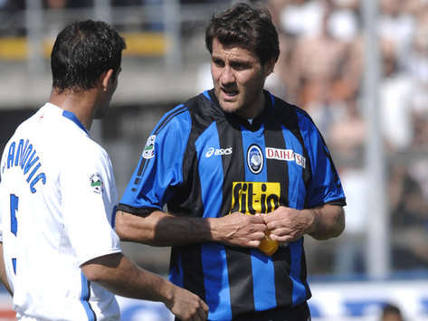Christian Vieri ai tempi della sua seconda militanza nell'Atalanta (Foto Grazia Neri)