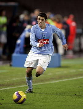 L'attaccante del Napoli Bogliacino in azione (Foto Grazia Neri)