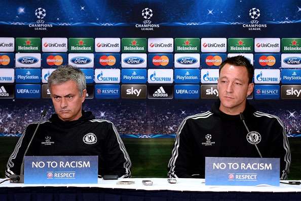 Jose Mourinho dan John Terry di sei konferensi pres