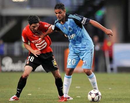 Hatem Ben Arfa (Olympique de Marseille) vs Fabien Lemoine (Rennes)