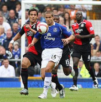 EPL: Roque Santa Cruz - Jack Rodwell, Everton - Blackburn Rovers (PA)