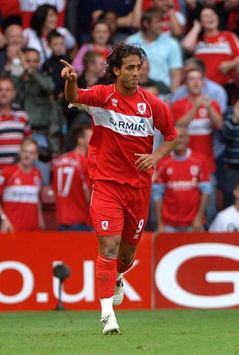 Mido, Middlesbrough - Tottenham Hotspur (PA)