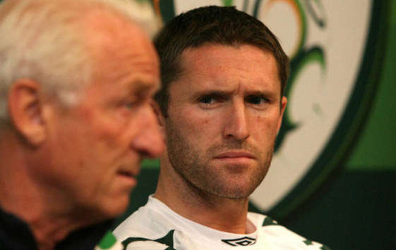 Giovanni Trapattoni and Robbie Keane - Ireland (PA)