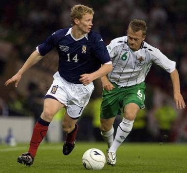 Friendly: Barry Robson - Sammy Clingan,  Scotland - Northern Ireland (PA)