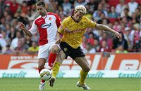 Bundesliga: FC Energie Cottbus - Borussia Dortmund, Dimitar Rangelov und Florian Kringe (firo)