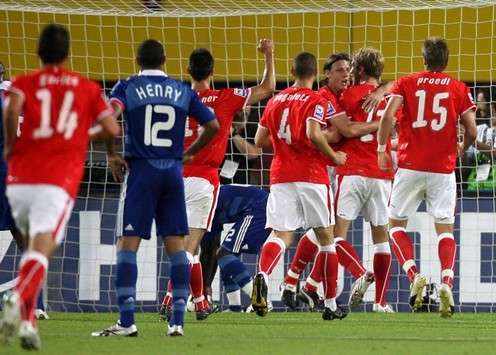 Dünya Kupası 2010 Elemeleri: Avusturyalı oyuncuların gol sevinci