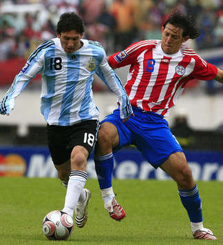 WCQ: Lionel Messi - Edgar Barreto: Argentina-Paraguay (Mexsport)