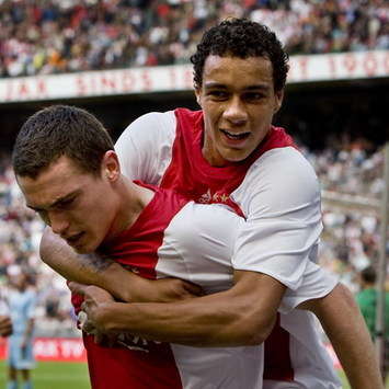 Gregory van der Wiel & Thomas Vermaelen, Ajax (Foto ANP)