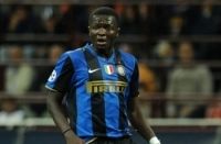Sulleyed: Internazionale new boy SUlley Muntari did his reputation no favours, as he saw red for a light slap on an opponent in Inter's win over Catania.