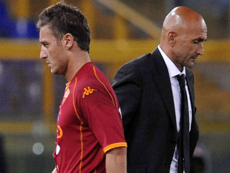 Francesco Totti & Luciano Spalletti - Roma-Cluj - Champions League (Foto Grazia Neri)
