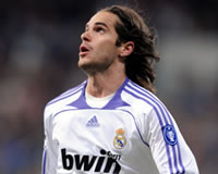 Real Madrid midfielder Fernando Gago, who was withdrawn from los Blancos' 2-0 win over BATE Borisov and faces a month out with an injury.