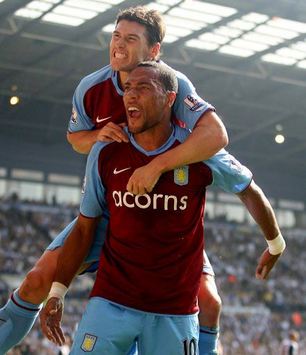 EPL: John Carew and Gareth Barry, West Bromwich Albion v Aston Villa (PA)