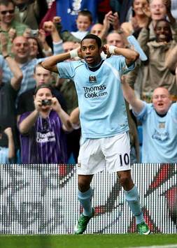 EPL: Robinho, Manchester City v Portsmouth (PA)