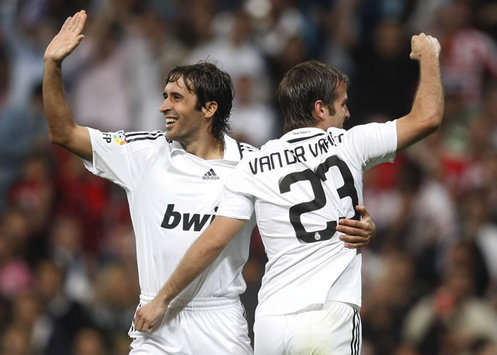 Raul, Van der Vaart, Real Madrid-Sporting (Marca)