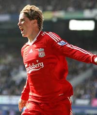 EPL: Fernando Torres, Everton - Liverpool (PA)