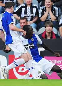 EPL: Christopher Samba, Newcastle United - Blackburn Rovers (PA)
