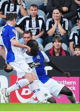 EPL: Christopher Samba, Newcastle United - Blackburn Rovers (PA)