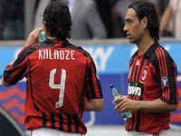Kakha Kaladze e Alessandro Nesta sono entrambi out nel Milan (Grazia Neri)