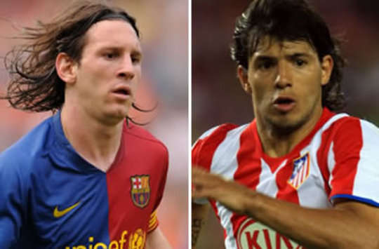 Messi, Aguero, Barcelona-Atletico de Madrid