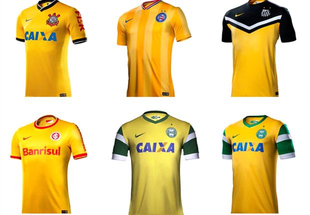 En homenaje al Mundial, clubes brasileños tendrán camisetas amarillas - Goal.com - Goal.com