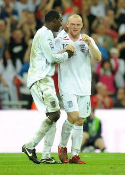 Dünya Kupası 2010 Elemeleri: Wayne Rooney & Emile Heskey (İngiltere) (PA)