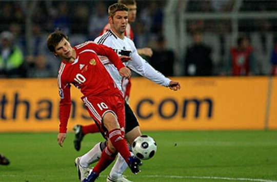 WCQ: Germany - Russia, Arshavin and Hitzlsperger (firo)