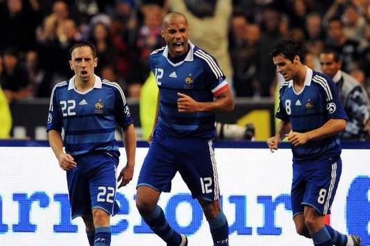 Friendly : Franck Ribery & Thierry Henry & Yohann Gourcuff (France)