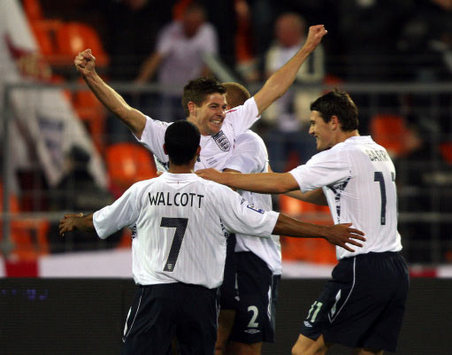WCQ: Steven Gerrard, Belarus v England (PA)
